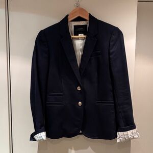J. Crew Dark Navy Blazer with Gold Buttons